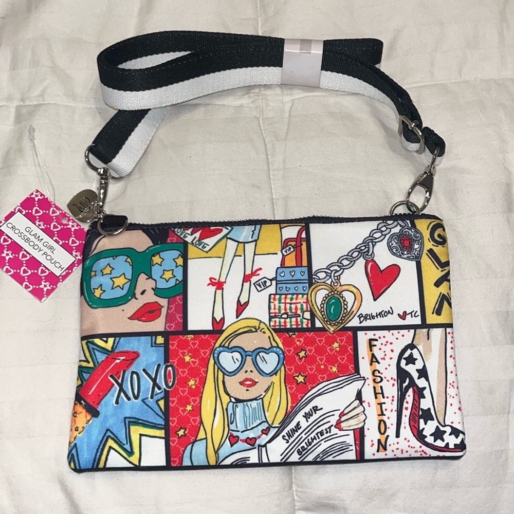 NWT Brighton Tom Clancy Collab Fashionista Adjustable  Removable Strap Comic Bag